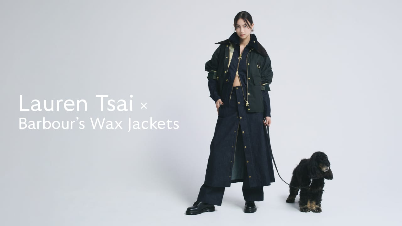 マルチクリエイターのローレン・サイが纏う、バブアーのワックスジャケット