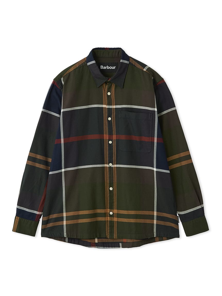 Renford Tartan Check Shirts グリーン