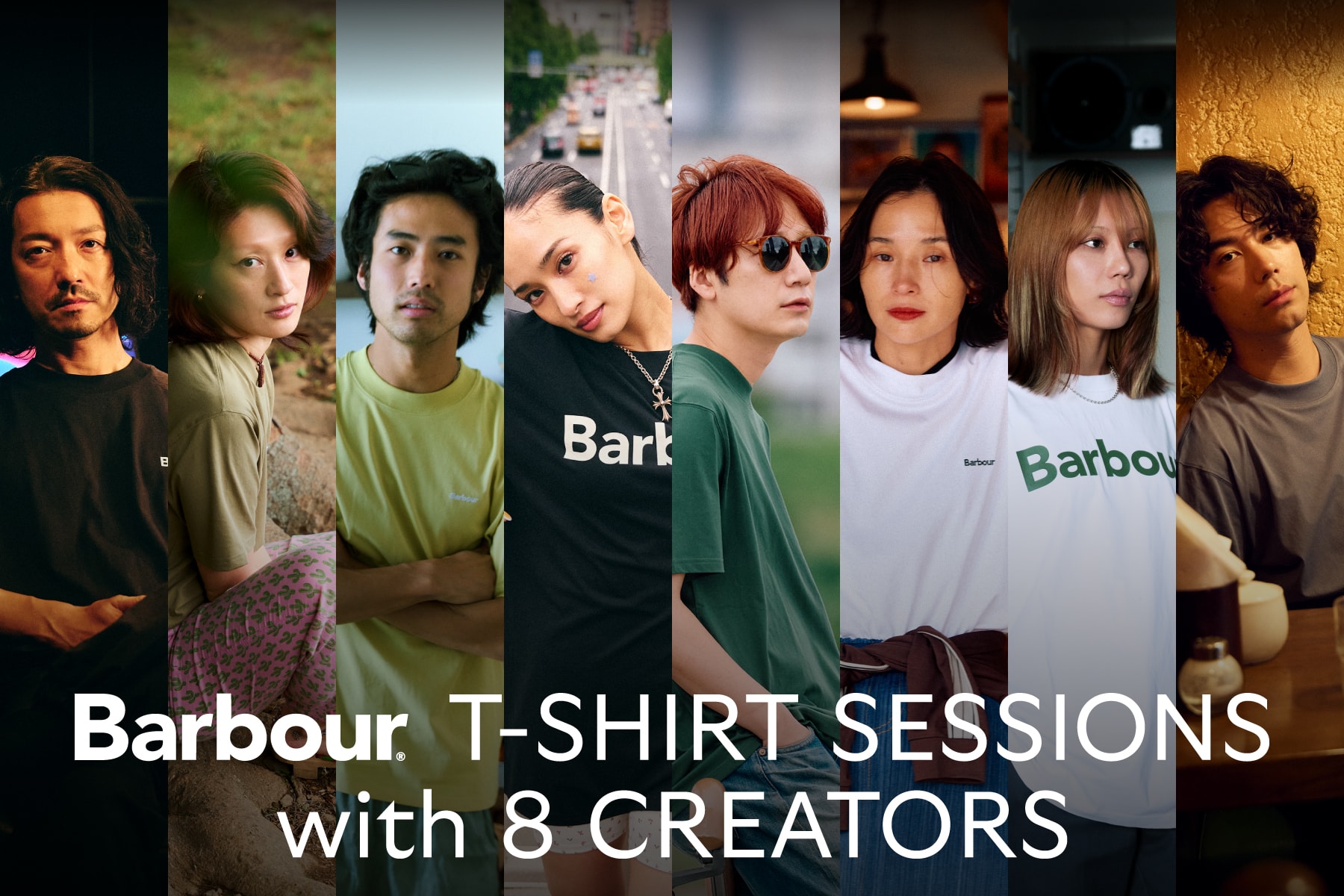 Barbour T-SHIRT SESSIONS with 8 CREATORS